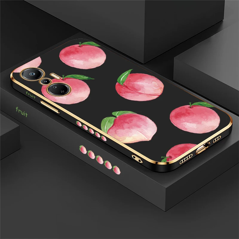 حافظة لهاتف انفينيكس هوت 11S 11 2022 10 Lite 10i 10S NFC 10T 12 9 Play 8 تصفيح غطاء نمط الخوخ من البولي يوريثان #1