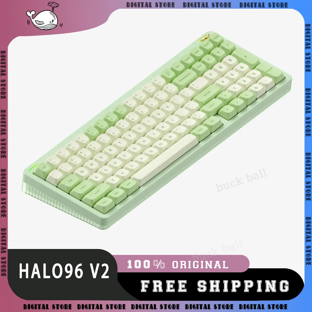 Nuphy Halo96 V2 Mechanical Keyboard Low Profile Wireless Bluetooth 3 Mode Halo 96 Type-C Hot Swap Gasket Office Gaming Keyboards