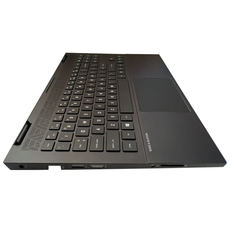 Imagem -04 - Teclado para Notebook com Palmrest Upper Cover hp Omen 15-en 15-ek Tpn-q238 Q236 M00667001 Russo Eua Francês Italiano Hebraico Novo