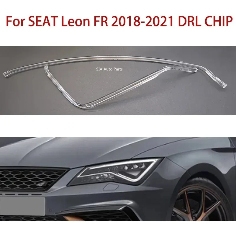 

Новые белые световые направляющие полосы с ангельскими глазами для SEAT Leon FR LED 2018-2021, автомобильные фары, DRL, катетерные полосы, дневные ходовые полосы