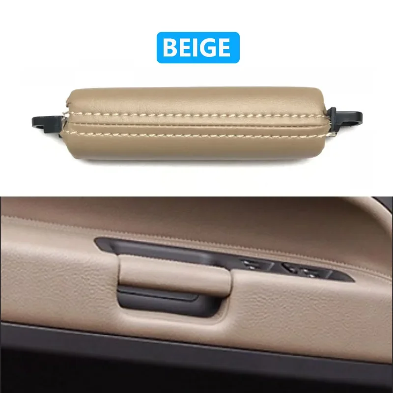nterior Door Left Right Driver Leather Pull Handle Trim For VW Volkswagen Touareg 2003 2004 2005 2006 2007 2008 2009 2010 view 5