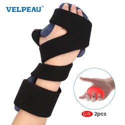 VELPEAU Wrist Splint Orthosis for Stroke Finger, Arthritis and Carpal Tunnel Pain Wrist Brace Immobilizer for Sleeping