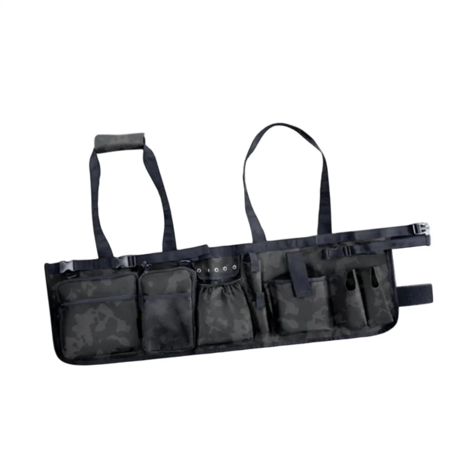 Fishing Bucket Organizer, Portable, Equipment, Waterproof Practical Versatile Accessory Adjustable Buckle Strap Multipockets