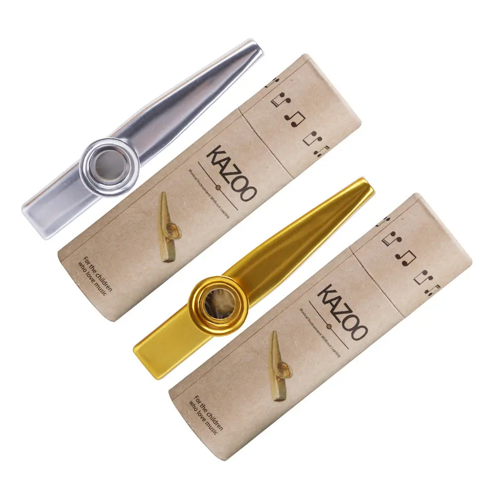 

1Set Metal Kazoos Simple Design Music Instrument for All Ages Easy to Play No Skills Needed Kazoo for Music Lover Ukulele