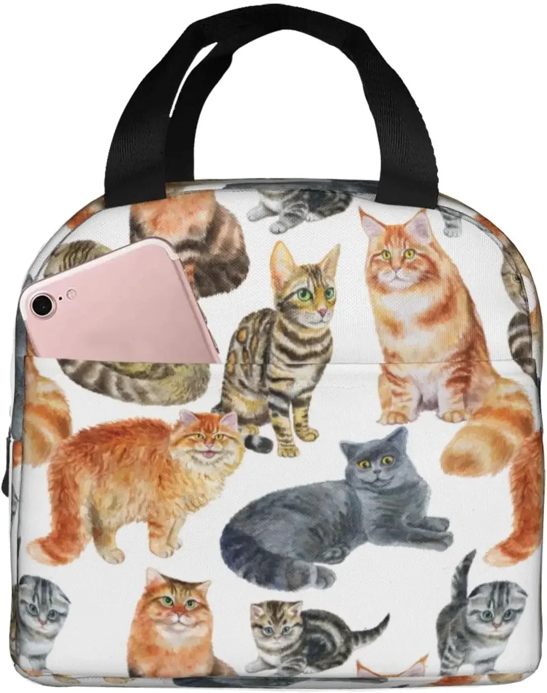 Sloth Print Lunch Bag Lunch Box, Insulated Lunch Bag Cooler Tote Box For Women Adult