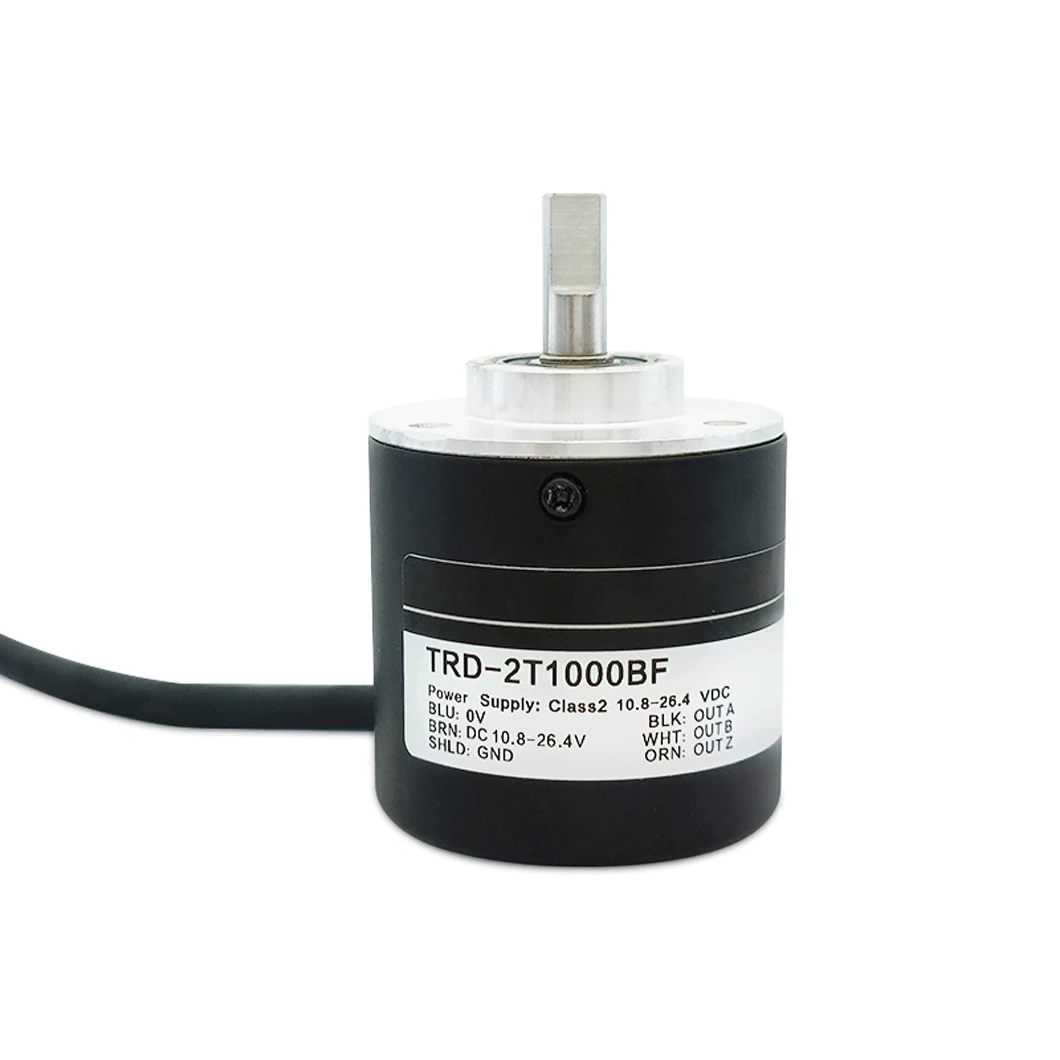 

38mm OD TRD-2T Series 6MM Solid Shaft Rotary Encoder TRD-2T1000BF 2T1024 2T2000 Magneto Electric Incremental Rotary Encoder