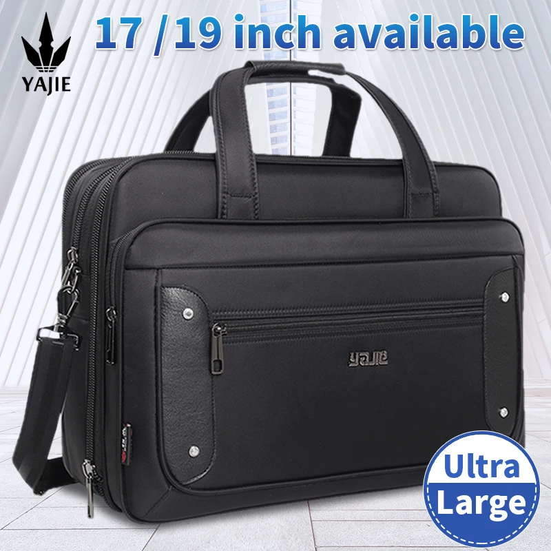 

Large Capacity Briefcase Bag Men Business Bag 14 inch 15.6 inches 17 19 Laptop Bag Shoulder Bags Canvas Handbags Messenger Bag