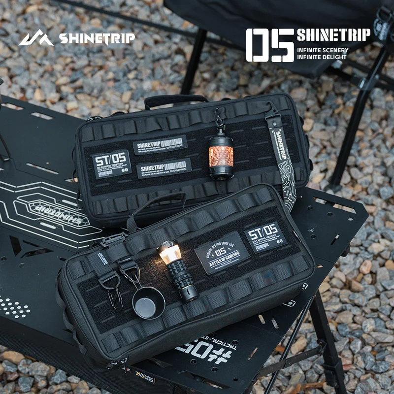 

Outdoor Camping Table And Chair Side Hanging Expansion Zone Coffee Tea Set Ground Nail Lighting Storage Bag for Picnic Travel