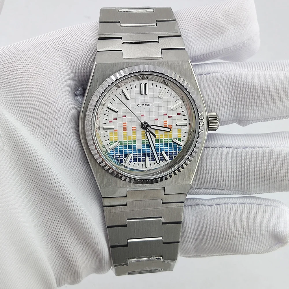 NH35A Watch Luxury 39.6mm Men's Mechanical Automatic C3 Luminous AR Sapphire NH35 100m waterproof Music Festival Watch for men
