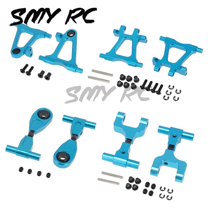 

8 шт., металлические передние, задние, верхние, нижние подвесные рычаги для Tamiya TT-02 TT02 1/10, детали для обновления радиоуправляемых автомобилей, аксессуары, 2