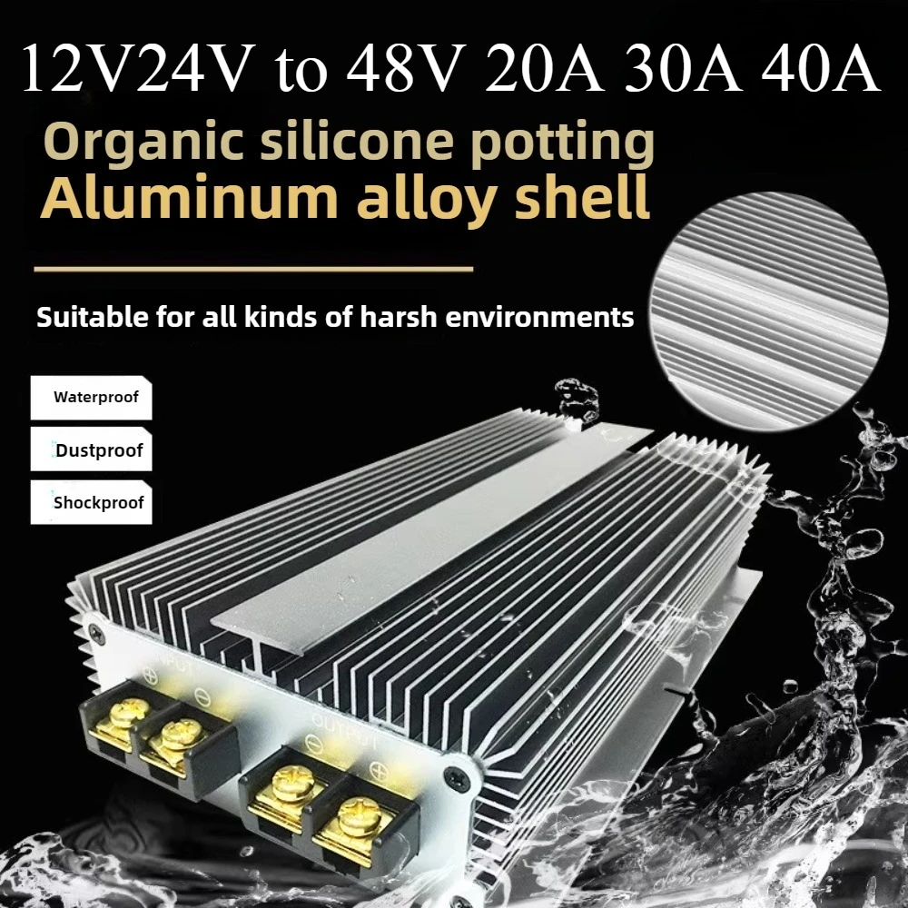

12 Volt to 48 Volt Voltage Regulator 20A-40A 12V24V to 48V Step Up Power DC-DC Boost Converter for Electric cars