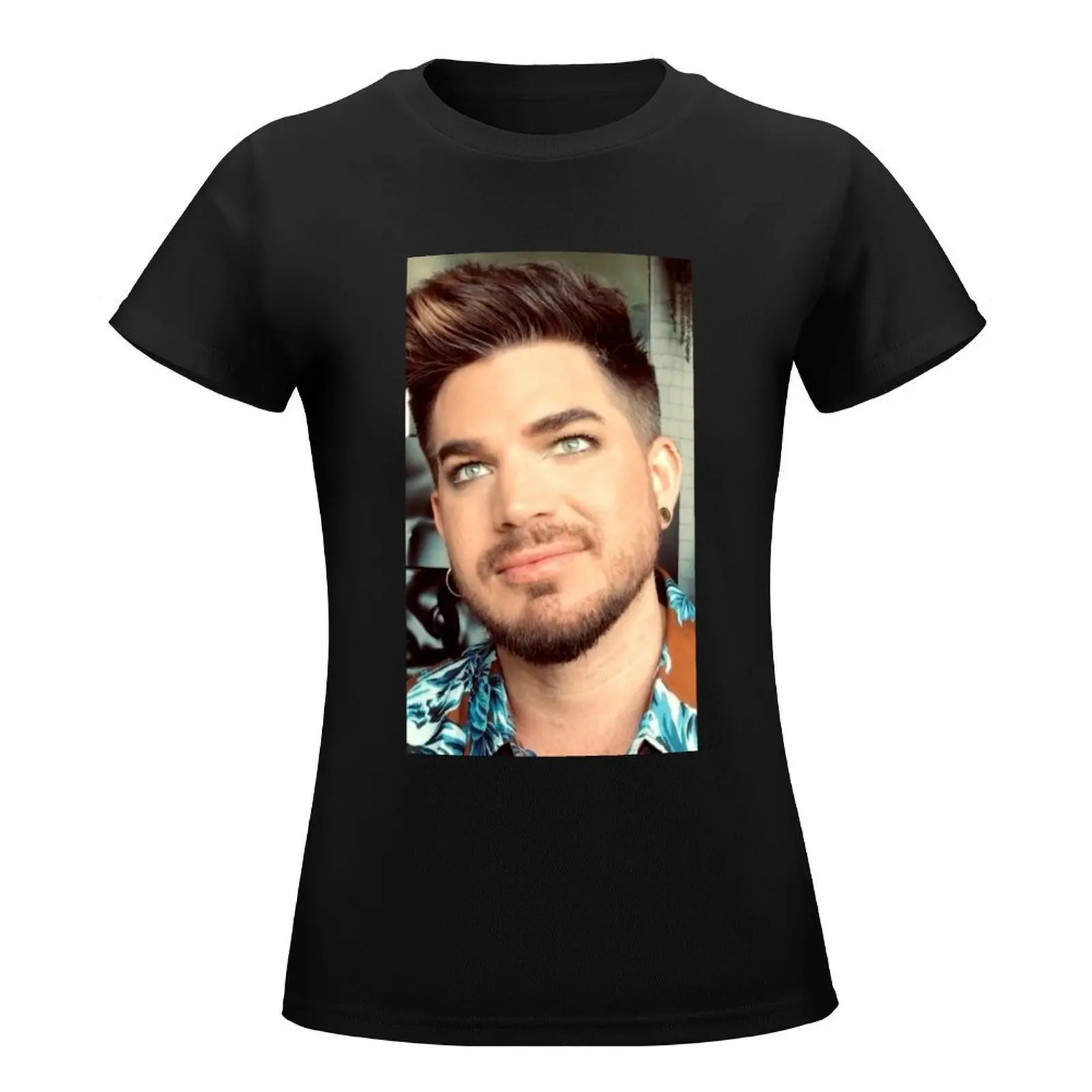 Angel In Disguise Adam Lambert T-Shirt vintage clothes animal print shirt for girls summer top t-shirts for Women loose fit