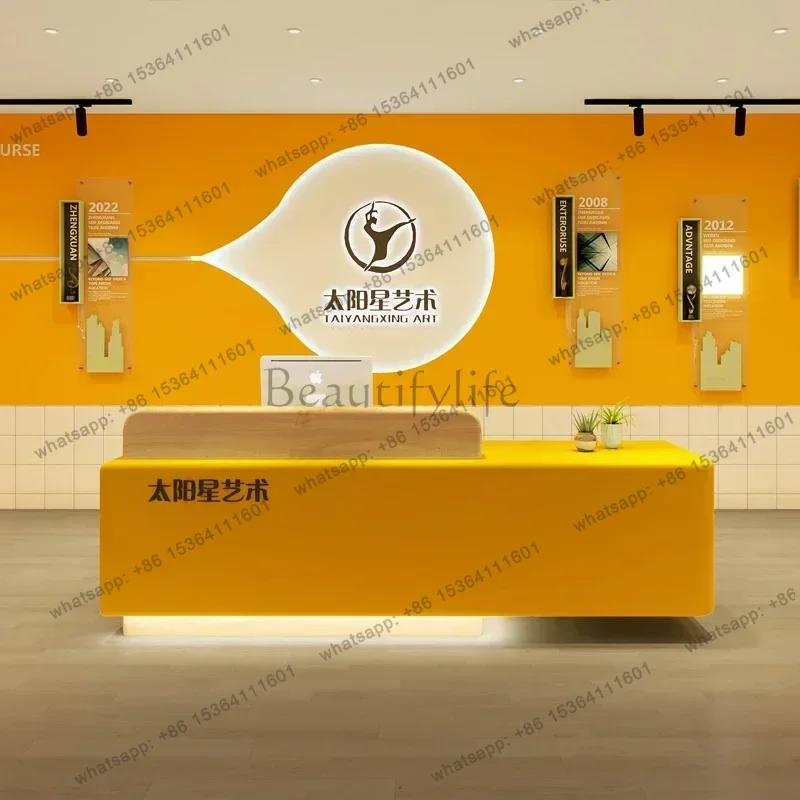 LJY Modern Church Pulpit Bar Beauty Salon Checkout Clothing Store Front Desk Training Institution Dance Photography Reception De