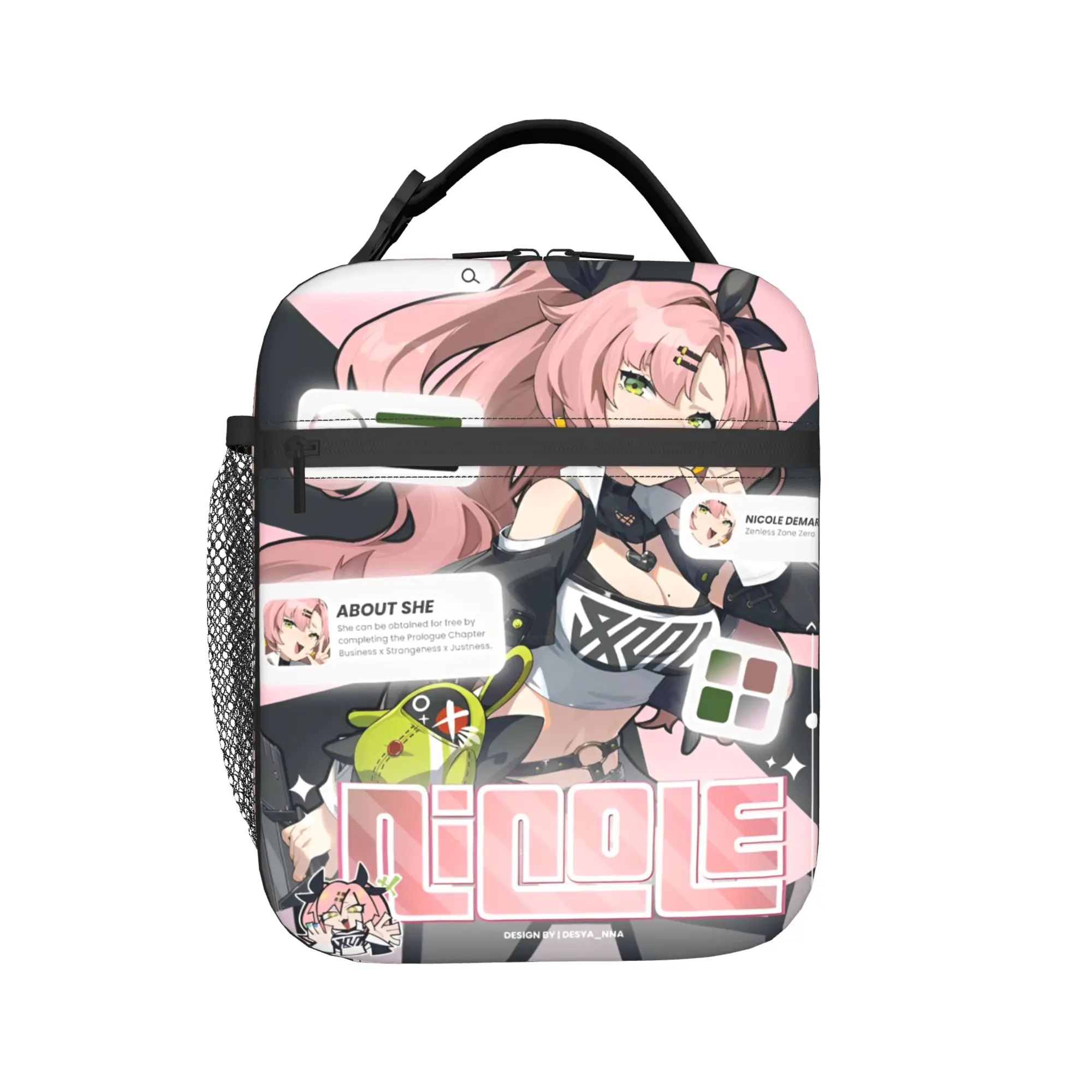 yae miko genshin impact Thermal Insulated Lunch Bags for Work  Portable Food Container Bags Men Women Cooler Thermal Food Box