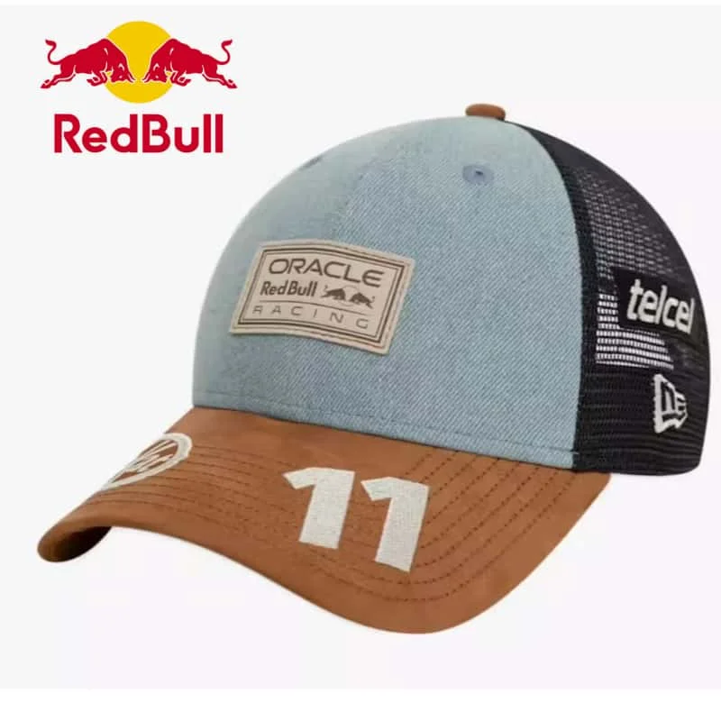 2024 New Red Bull Hat Czech Perez Red Bull Racing Racing Hat Men's and Women's Outdoor Red Bull Sun Hat Red Bull Baseball Hat