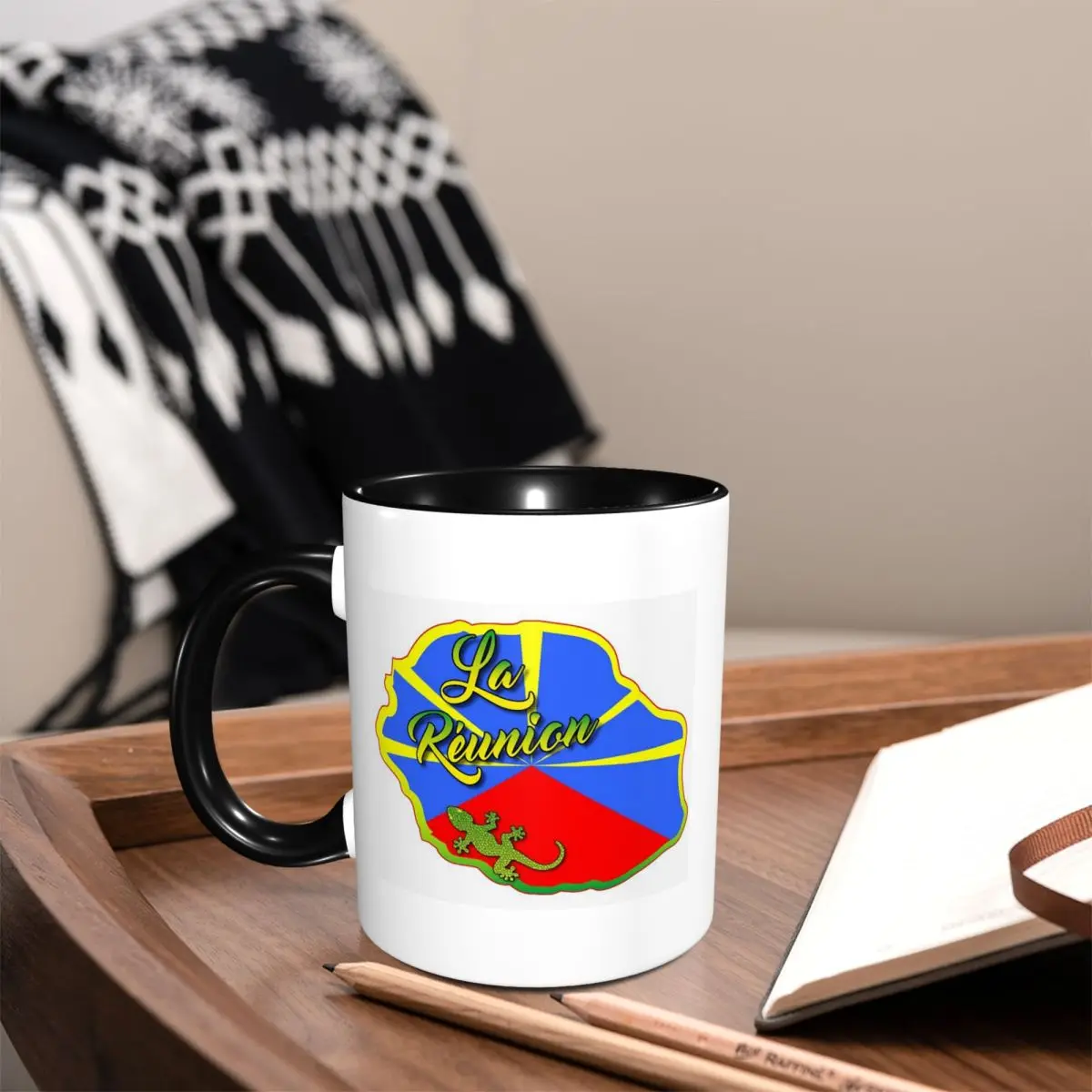 Reunion Island 974 Mug Funny Ceramic Coffee Cups Tea Mugs Milk Cup Drinkware Gift for Friends