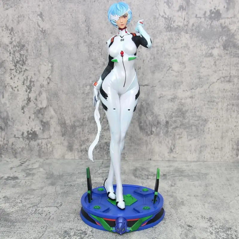 Ayanami Rei 46cm New Century Gospel Warrior Skinny Leather Armor Eva Super Hand Gk Model Animation Car Chassis Decoration Gift