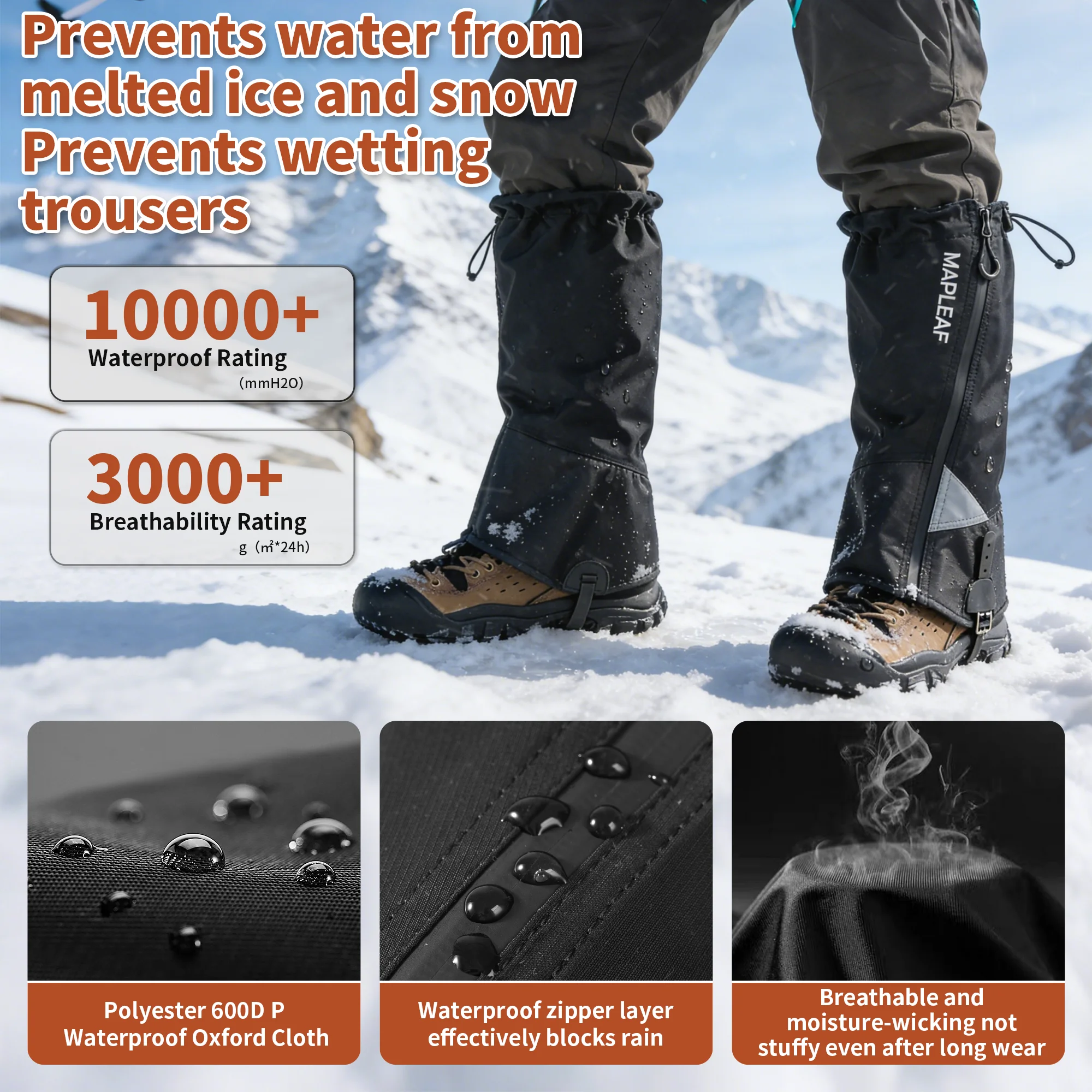MAPLEAF ปลอกขาแบบกันน้ำ ปลอกขา - Hunting Fishing Outdoor บทวิจารณ์และราคา