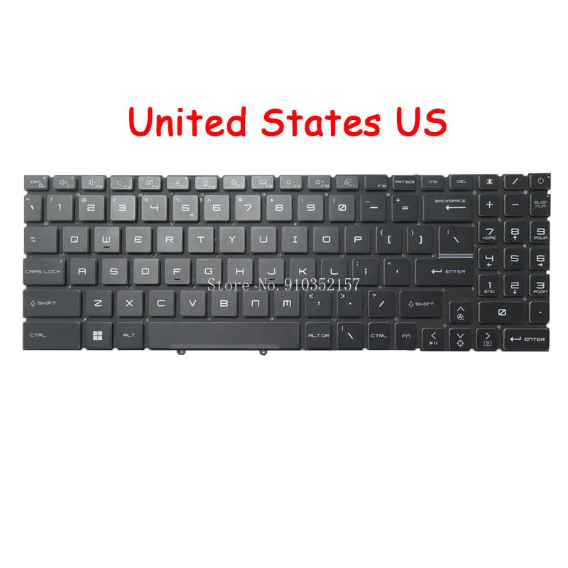 

Клавиатура US RU SP IT JP для MSI 9Z.NK1BN.C1D NKS-FG0CBN 1D S1N3EUS341D10 NSK-FG0CBN 0R 9Z.NK1BN.C0R 9Z.NK1BN.B0E H0J B0S B0T B0R