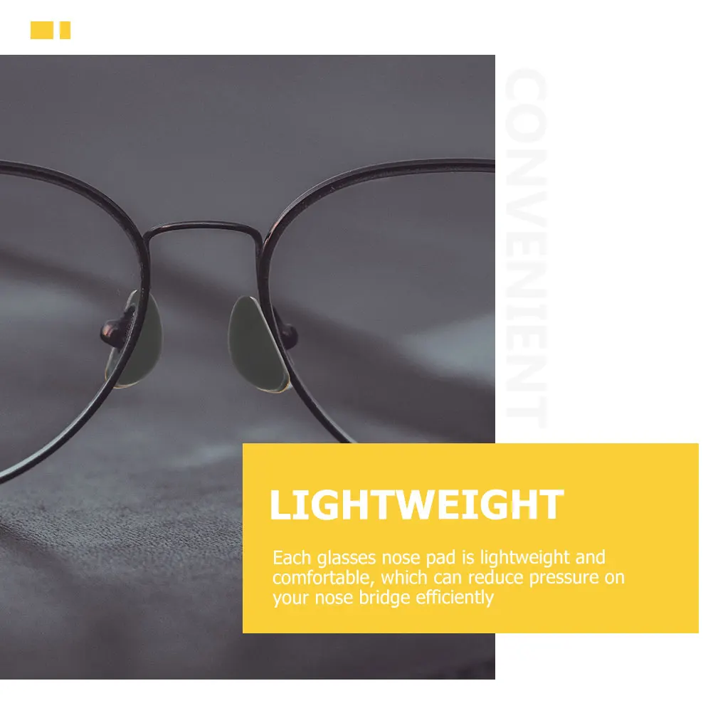 

Glasses Nose Pad Silicone Eyeglass Nose Pads for Sunglasses Lightweight Comfortable Anti Skid Safe Durable Glasses
