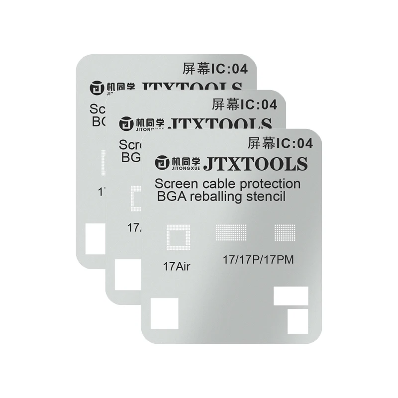 Newest 3PCS JTX 11-17 Series Universal LCD Screen Display IC Protection BGA Reballing Stencils
