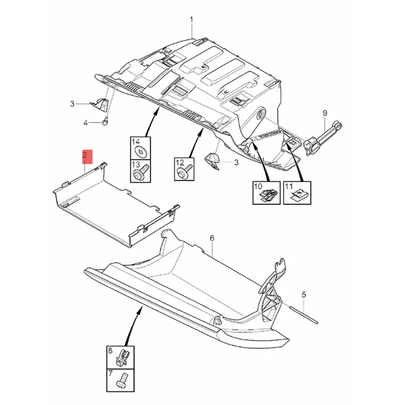 

Car Storage Box Partition Water Cup Holder Curtain Frame Cover 39868873 For Volvo S60 2019-2022 Glove Box Lid Rack Parts-M53