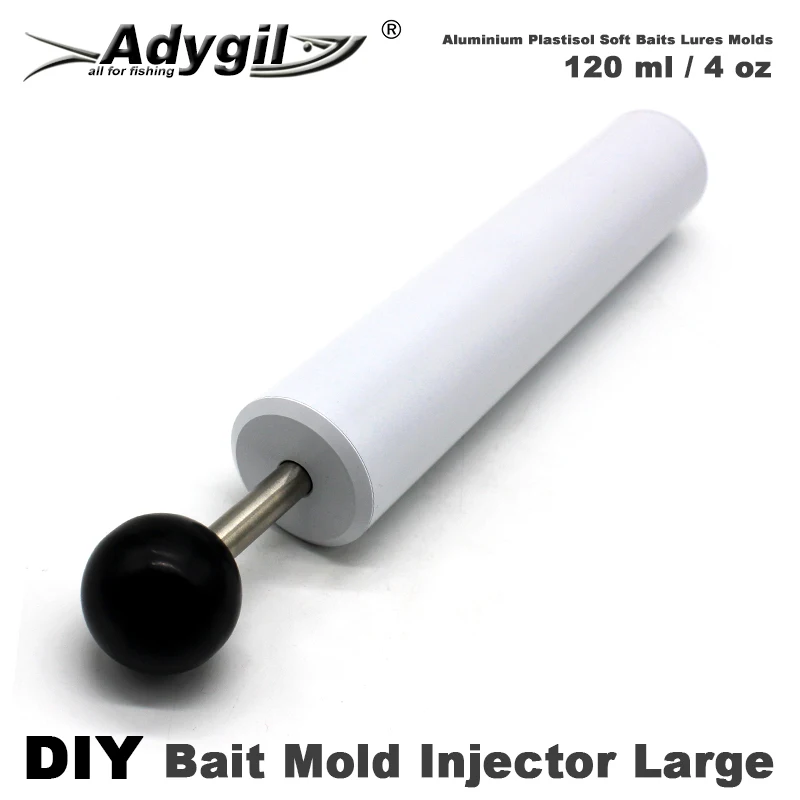 Adygil Aluminium Plastisol Soft Lures Mold Injector 120 ml / 4 oz