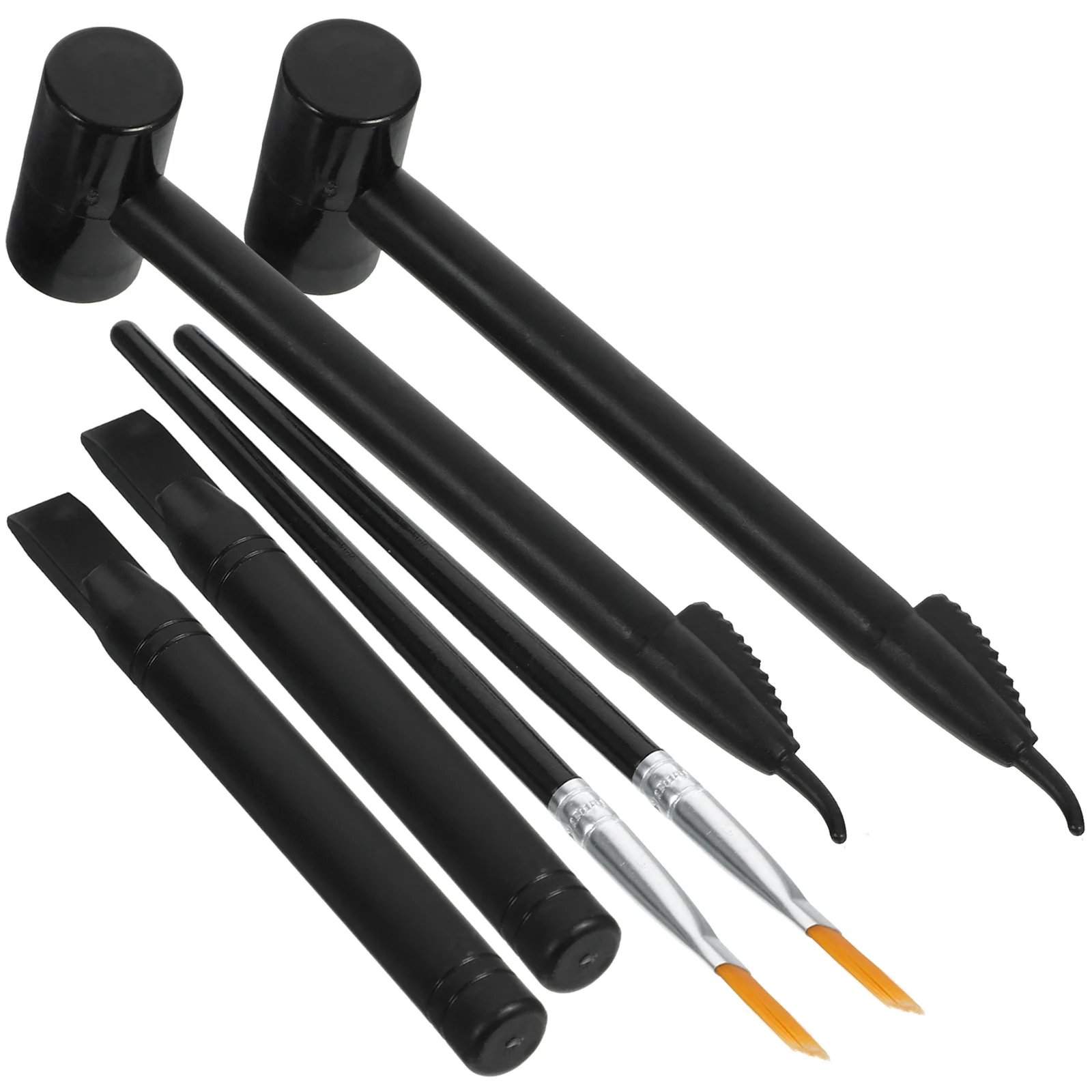 2 Sets Excavation Tool Dig and Discover Tools Kits for Kids Archaeological Wooden Gemstones Crystals Rubber