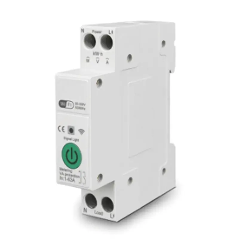 A42T-Smart Circuit Breaker Relay Switch Tuya Wifi Din Rail Over Under Voltage Protector For Google Home Alexa