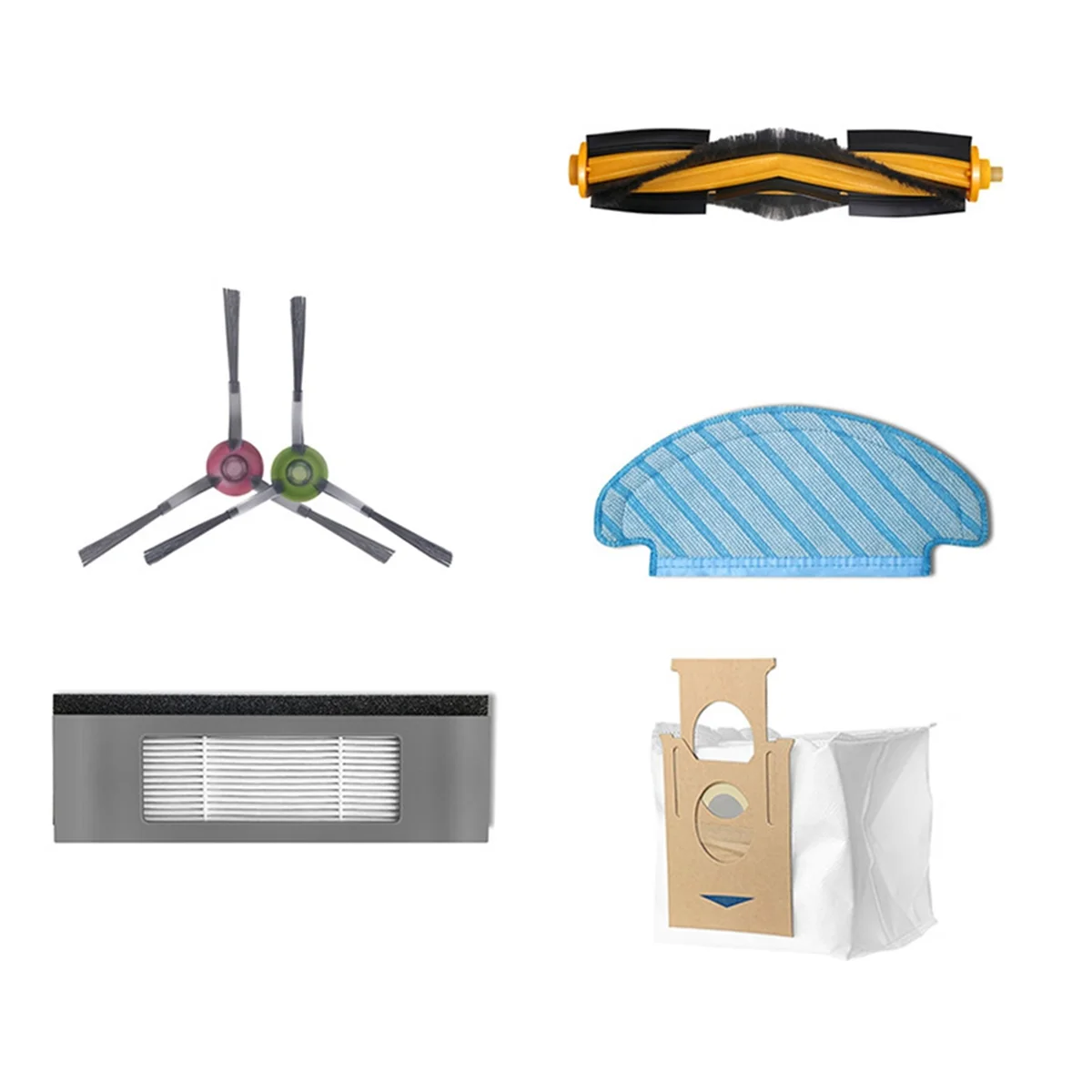 Para ecovacs deebot ozmo t8 +/t8 aivi/t8 max/n8 plus/n8 pro principal escova lateral filtro mop pano saco de pó peças