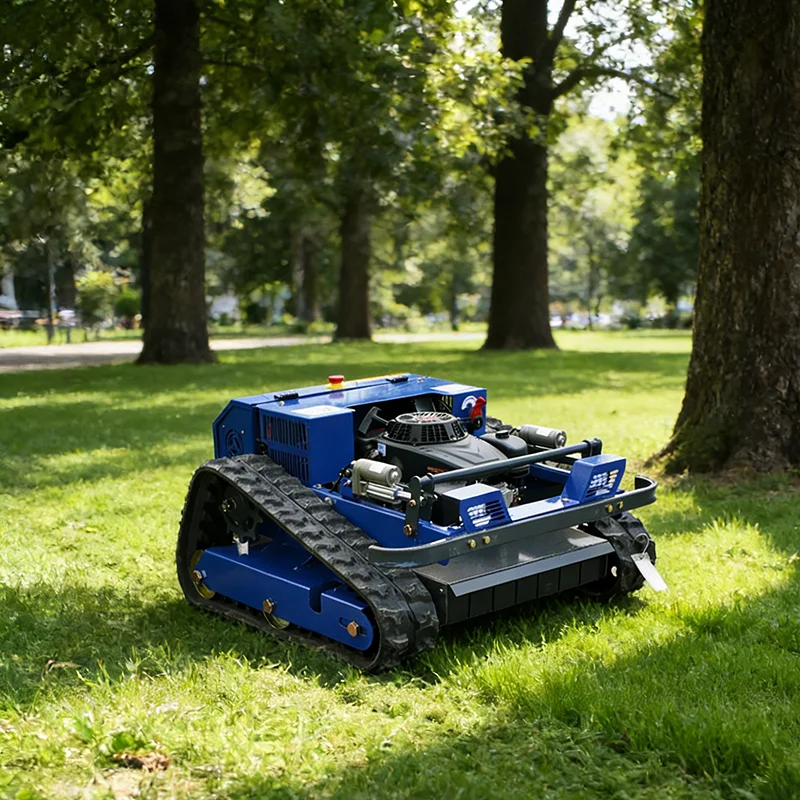 

Customized remote-controlled crawler lawn mower for large-scale land reclamation and engineering-grade weed control