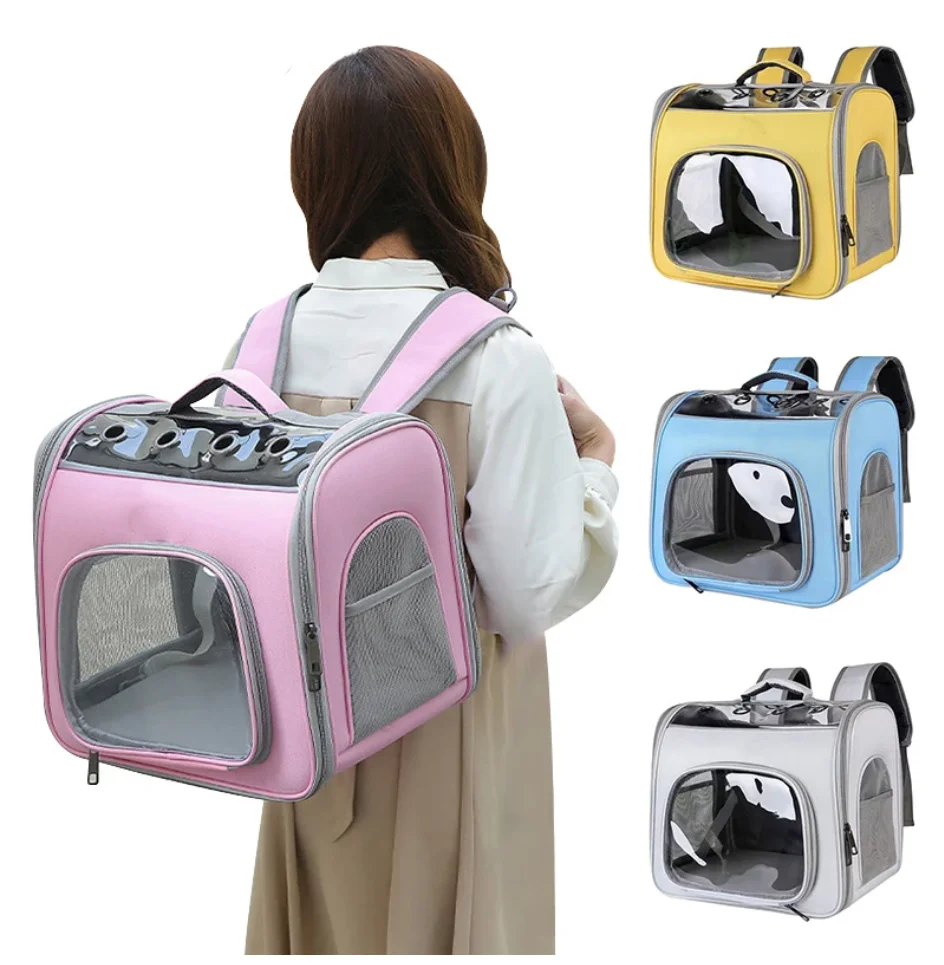 

Pet Cat Carrier Bag Outdoor Travel Backpack for Cats Small Dogs Breathable Cat Carrying Bag Suitable for Cats Within 7.5kg