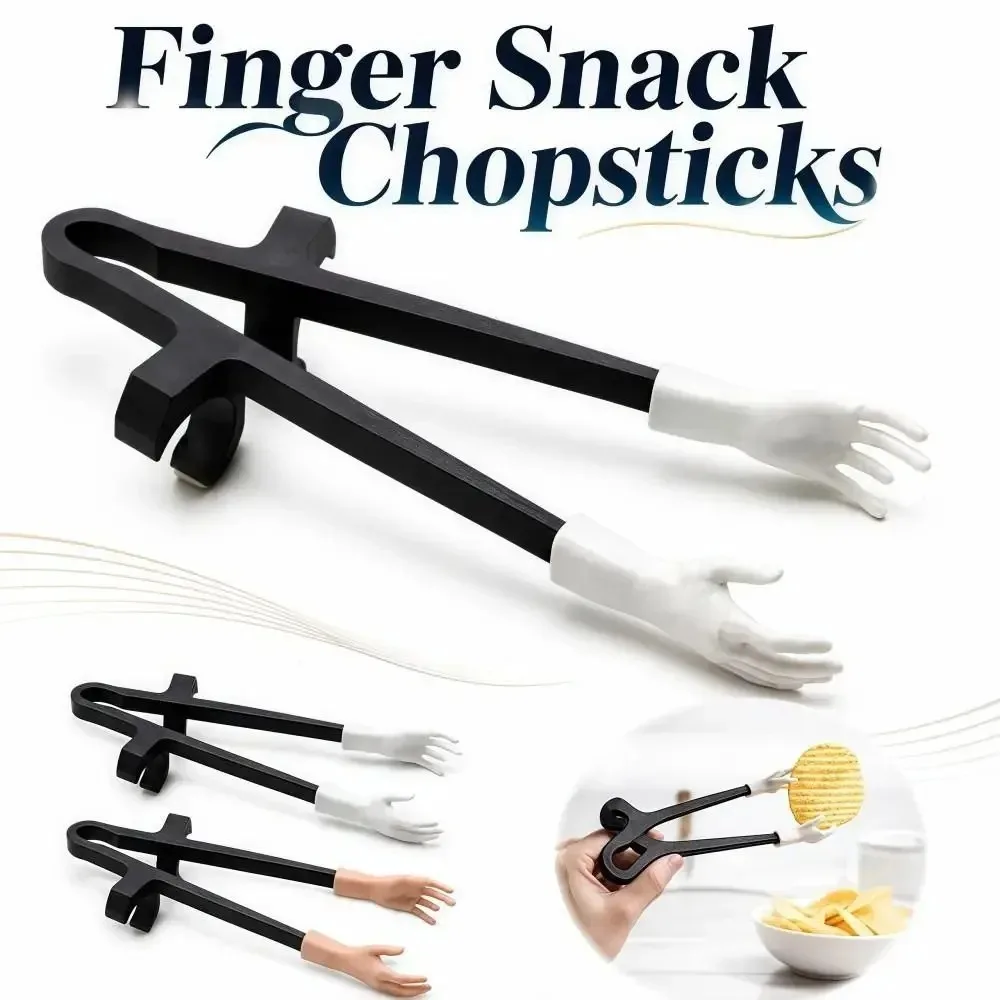 Gaming Snack Clips Reusable PLA Finger Chopsticks Lightweight Non-slip Compact Food Tongs Hands Free Snack Holder for Snacks