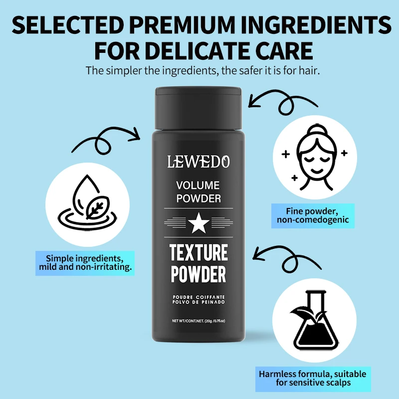 Polvere volumizzante per capelli Texturizzatore per capelli a lunga durata per catturare acconciature e migliorare lo styling Trattamento dei capelli 1/3/ 5/10 pezzi