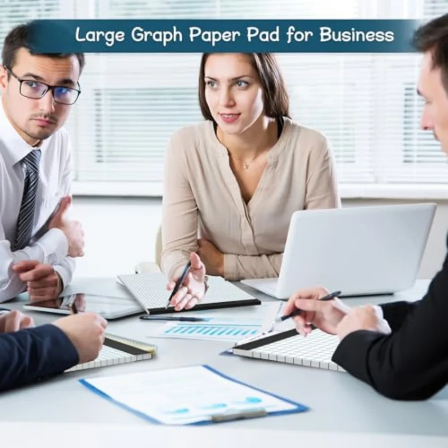 Large Graph Paper Pad, Grid Paper, 4x4 Graph Ruled, Blueprint Quadrille Pad, 30 Sheets Engineering Paper, Drafting Paper, Graft
