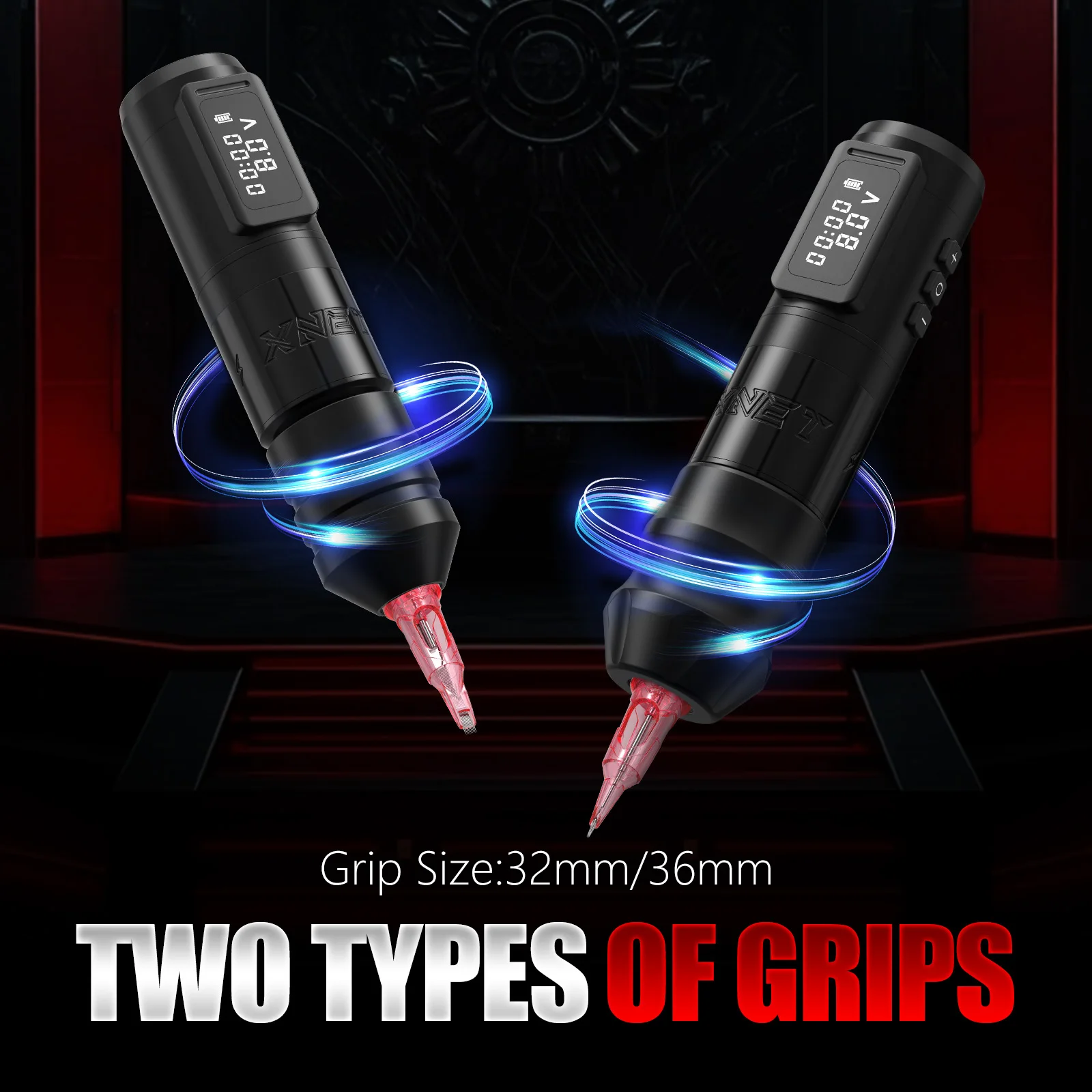 XNET Claws 2025 ماكينة رسم الوشم التجميلي اللاسلكية قلم دوار مع محرك قوي بدون فرش مع شوط إضافي 3.5/4.5/5 مللي متر لفنان الوشم