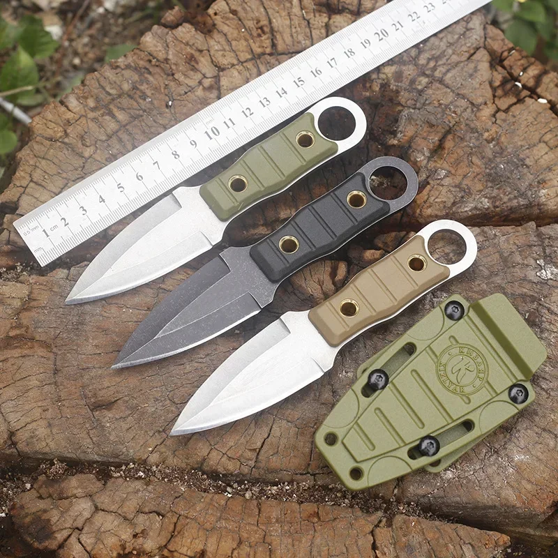 

Outdoor Stainless Steel Straight Knife High Hardness and Sharp Camping Adventure Survival Tactical Knife with Scabbard