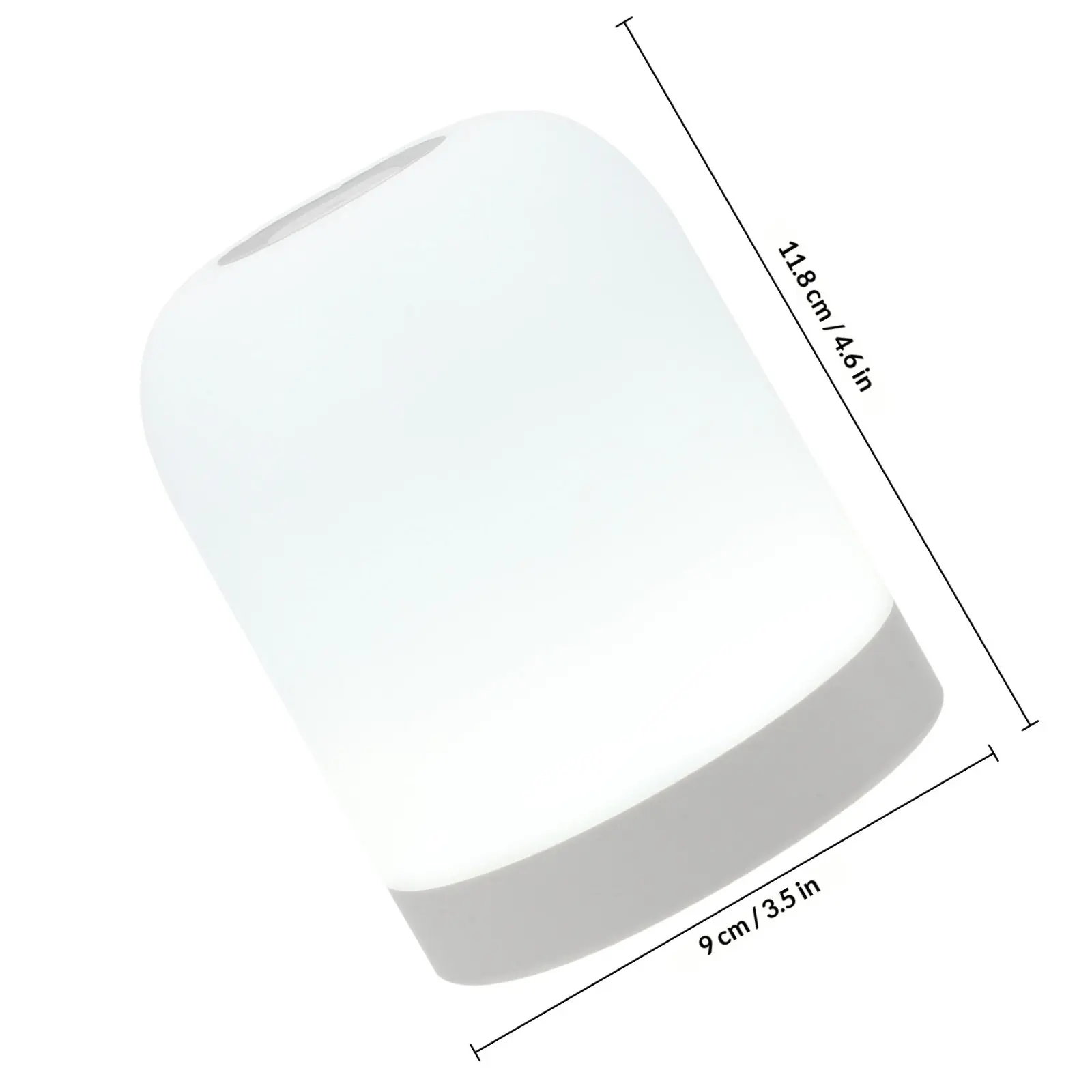 Rechargeable Touch Sensor Night Light Warm Dimmable Bedside Lamp for Bedroom Nursery Living Room Compact