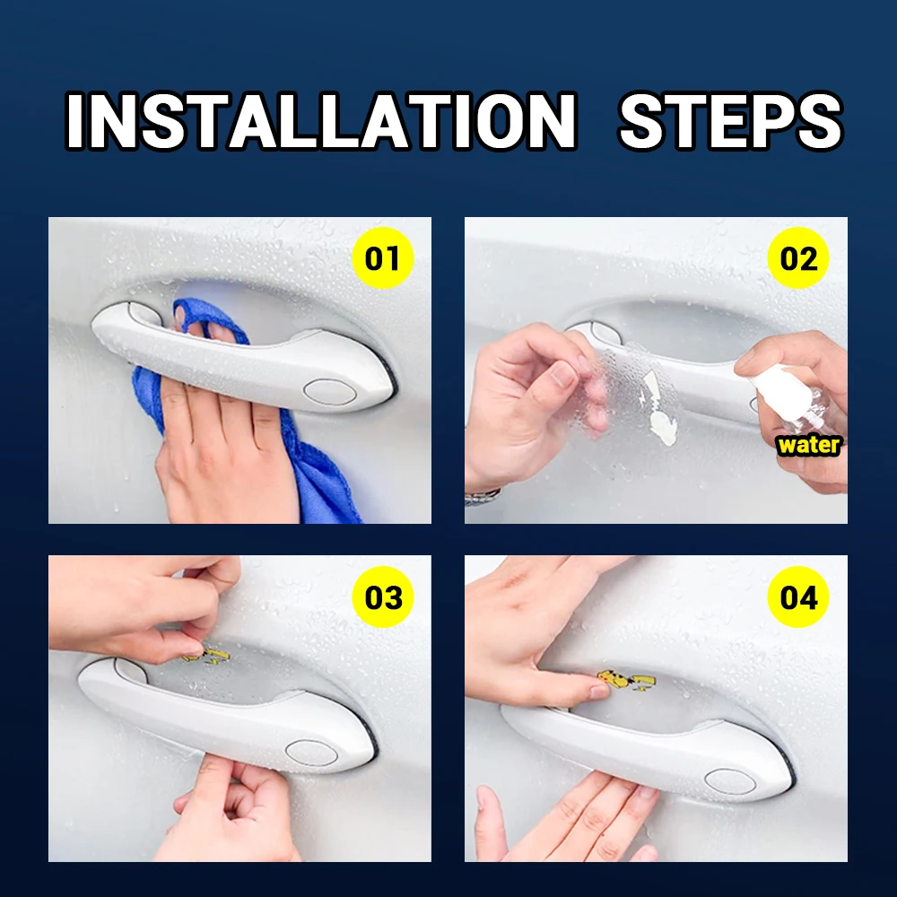 4/8 قطعة مقبض باب السيارة حامي ملصقات الفينيل المضادة للخدش حماية السيارات فيلم لموريس المرآب MG MG3 MG5 MG6 MG7 ZS GT EZS