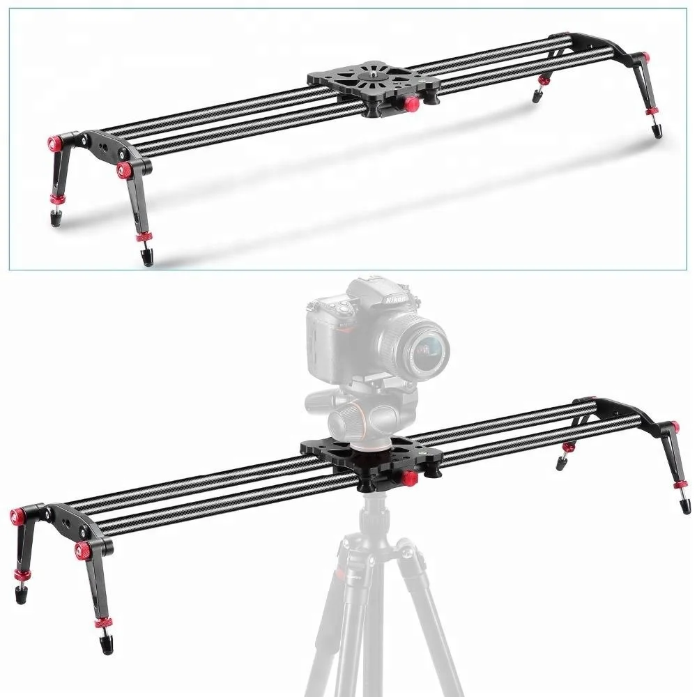 80cm Carbon Fiber Camera Track Dolly Slider Rail System For Stabilizing Photograph Movie Film Video Making DSLR Camera