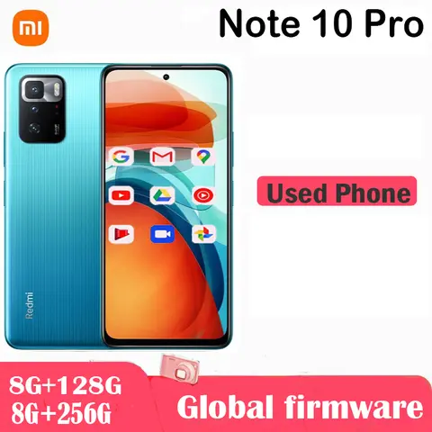 Xiaomi Redmi Note 10 pro 5G Used Smartphone POCO X3 GT 6.5inch 2400x1080pixels Certified Pre-Owned used phone