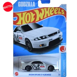 Mattel-coche Original Hot Wheels C4982 de Metal fundido a presión, Nissan Skyline GT-R, BCNR33, vehículo de juguete para niños, Colección, regalo de cumpleaños, 1/64