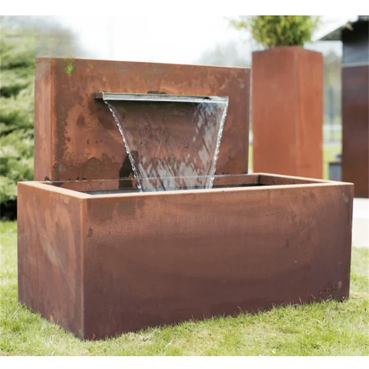 

# L Metallic Series Garden Backyard Rust Decorative Corten Steel Rain Fall