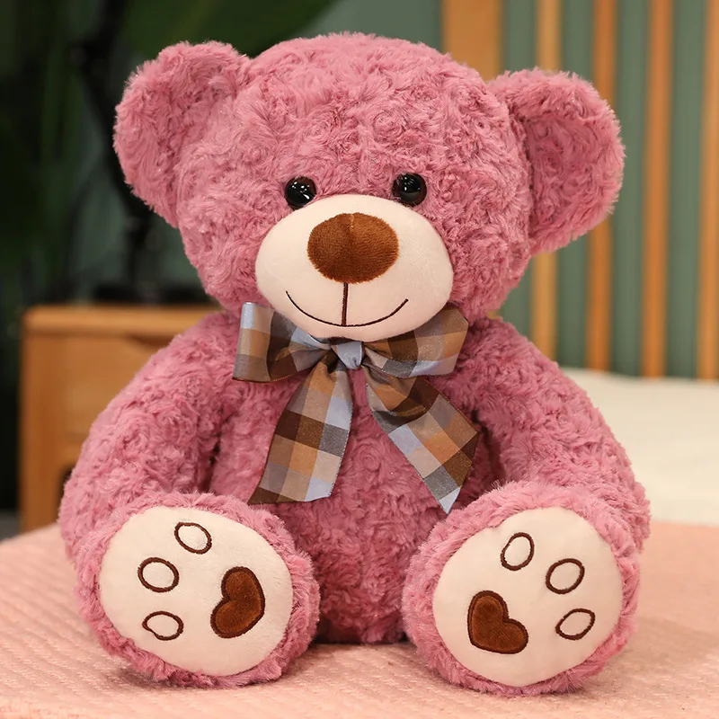 35/50/60CM Nette Klassische Teddybär Plüsch Spielzeug Kawaii Fliege Bär Plushie Kissen Gefüllte Weiche Puppen für Kinder Mädchen Liebhaber Geschenke