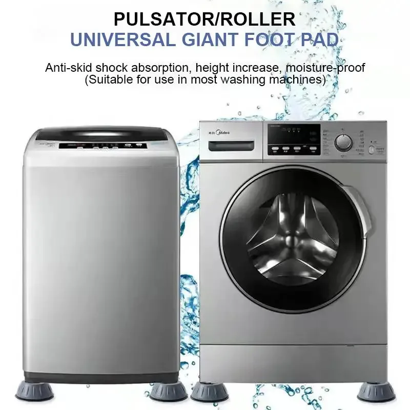 2/4/6/8/10/12Pcs Duty Anti-Vibration Washing Machine Feet-Thickened Shock Absorbers With Non-Slip Base Reinforced Stability