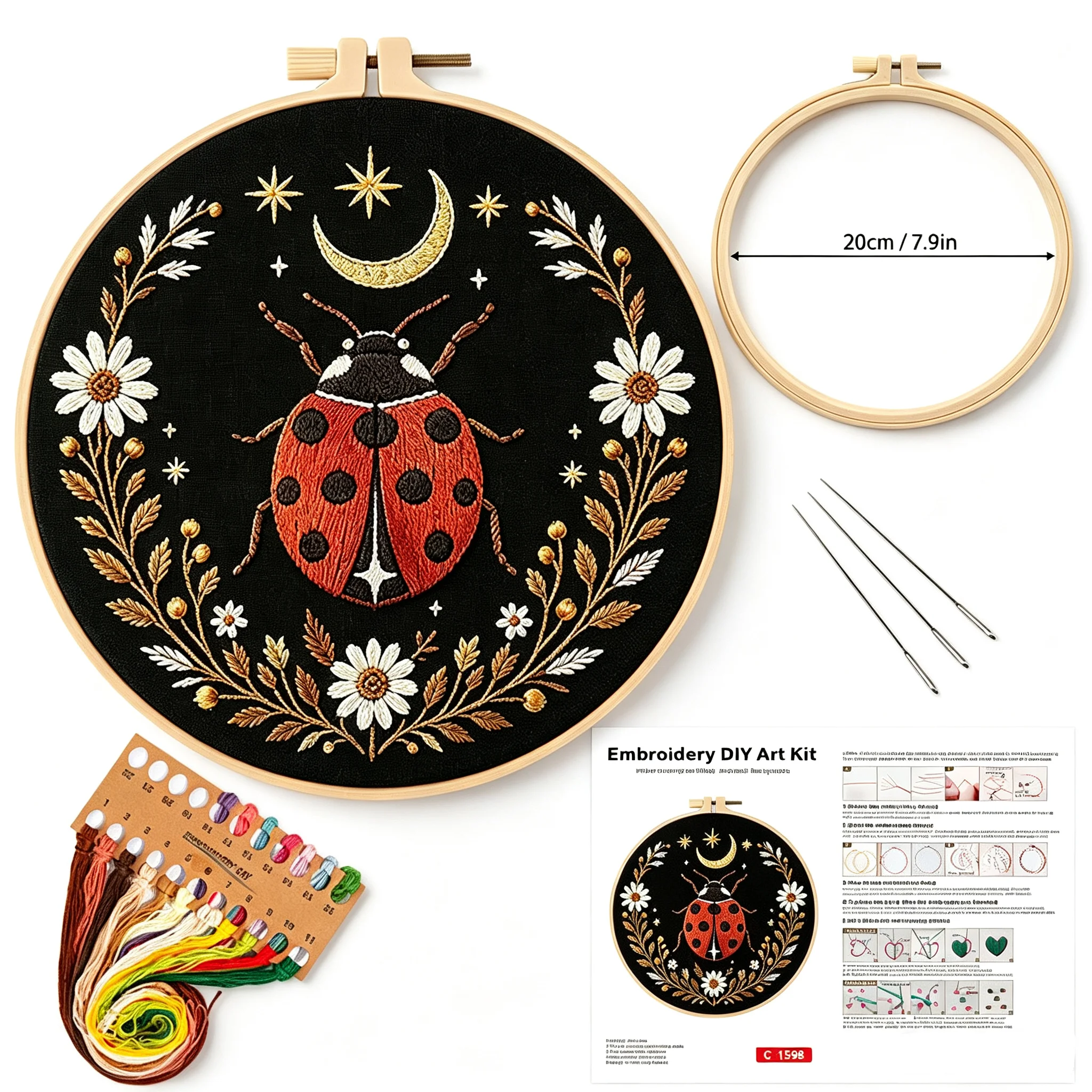 Kit Regalo Ricamo Floreale con - Embroidery Lady Bug recensione e prezzo