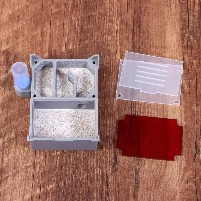 New [Four Section]Flat Ant Farm With Indepedent Rooms For Ants Keeper , Ant Hill House Nest For Small And Middle Ants Colony