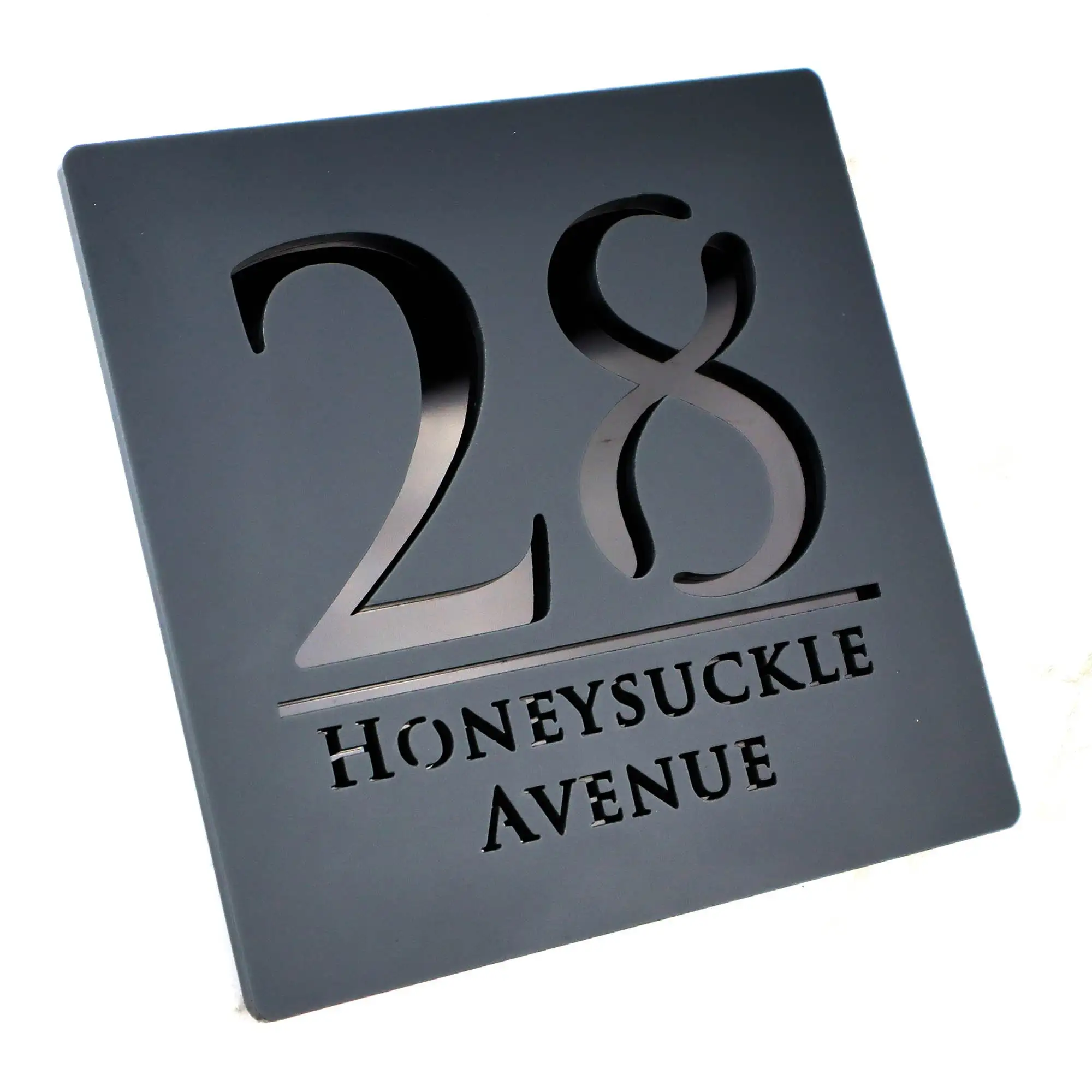 Gepersonaliseerde aangepaste acryl moderne huisnummers teken deur adres straat 3D brief nummer plaques buiten naam Home Decor plaat