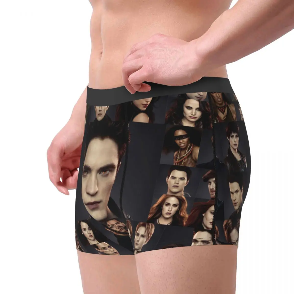 Man Edward Underwear The Twilight Saga Breaking Dawn Funny Boxer Shorts Panties Homme Soft Underpants Plus Size