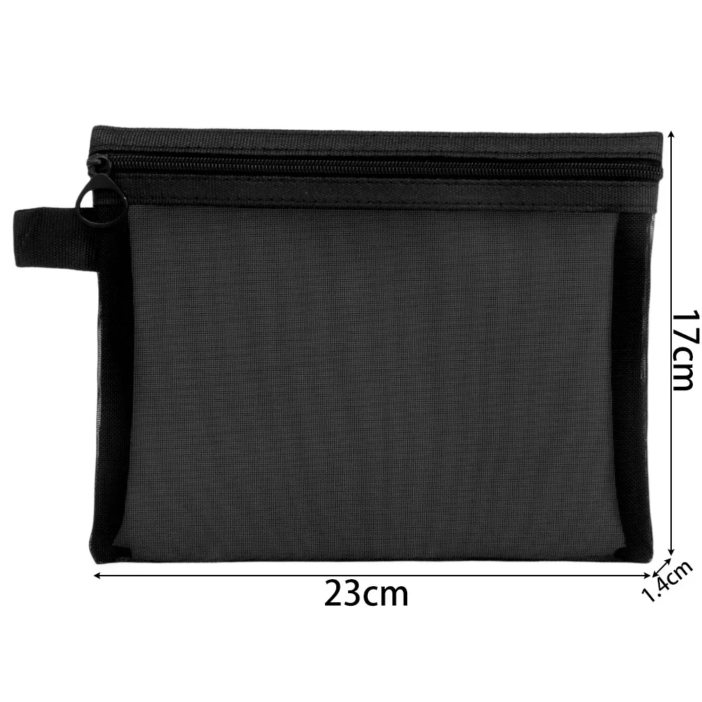 1/3 Stück Transparente Netz-Kosmetiktaschen Klein und Groß Schwarze Make-up-Tasche Tragbare Reise-Toilettenartikel-Organizer-Etui Lippenstift-Aufbewahrungsbeutel – Detail 10